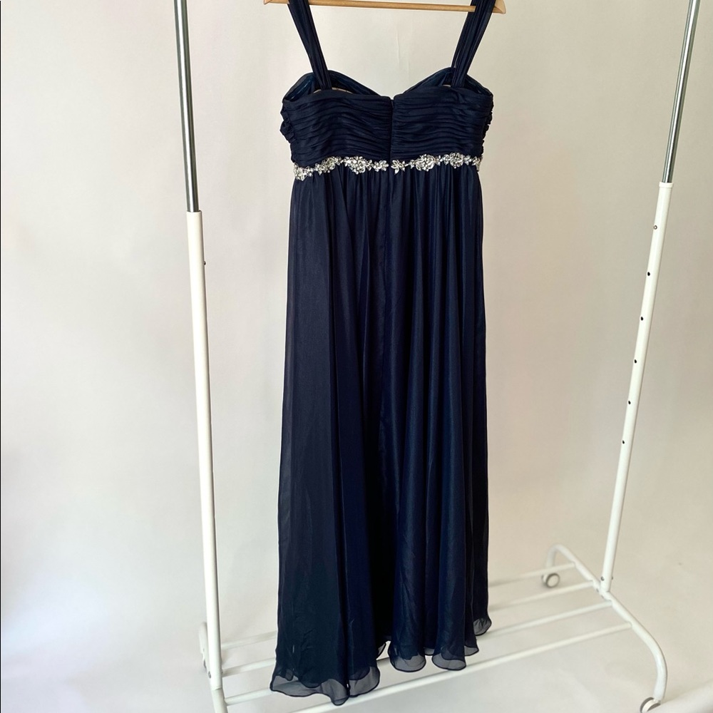 JS COLLECTIONS ๐ FORMAL DRESS ๐ SHIMMERY NAVY - Picture 13 of 14